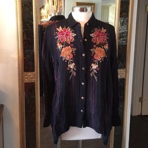 Johnny Was Sterling Handkerchief Shirt